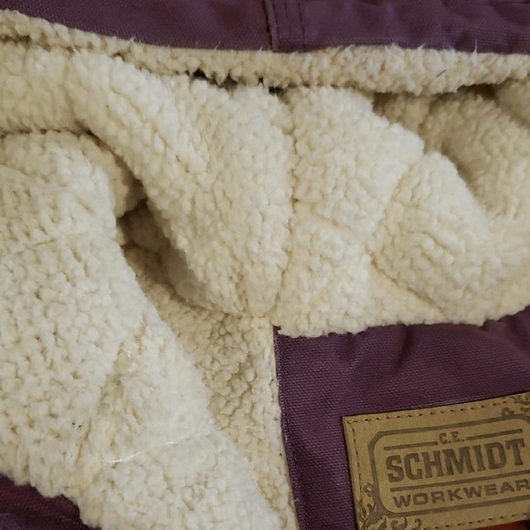 Purple Hooded Vest with Cream Lining - Picture 4 of 5